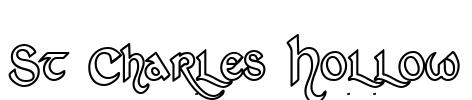 St Charles Hollow Font Image