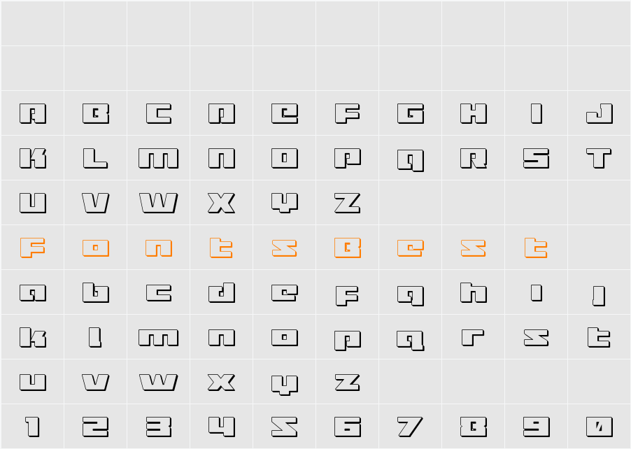 Turbo Charge 3D Character Map