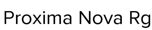 Proxima Nova Rg Font Image
