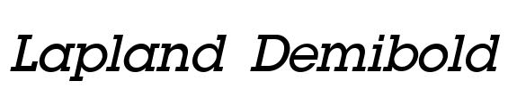 Lapland Demibold Font Image