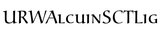 URWAlcuinSCTLig Font Image