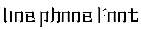 Line phone font Font Image
