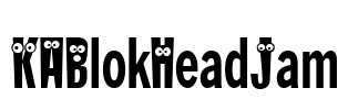 KABlokHeadJam Font Image