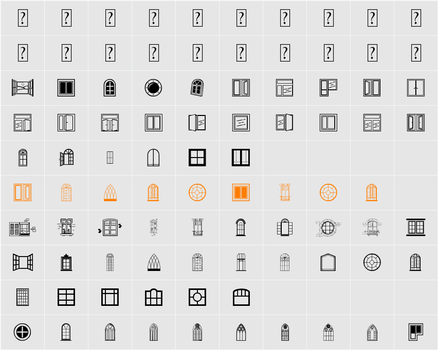 Window Character Map