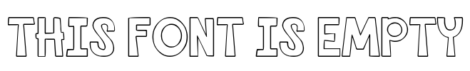 THIS FONT IS EMPTY Font Image