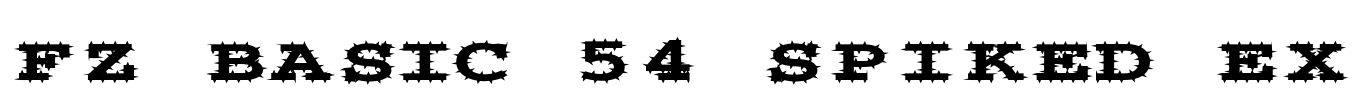 FZ BASIC 54 SPIKED EX Font Image