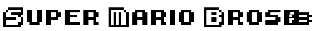 Super Mario Bros. 3 Font Image
