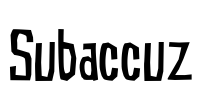 Subaccuz Font Image