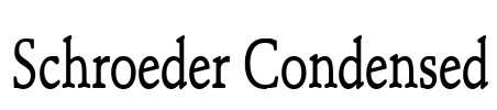 Schroeder Condensed Font Image