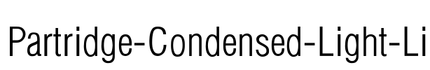 Partridge-Condensed-Light-Li Font Image