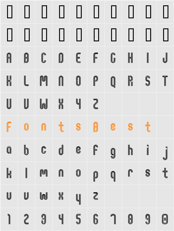 ShineOn Character Map