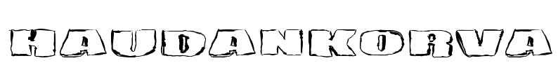 Haudankorva Font Image