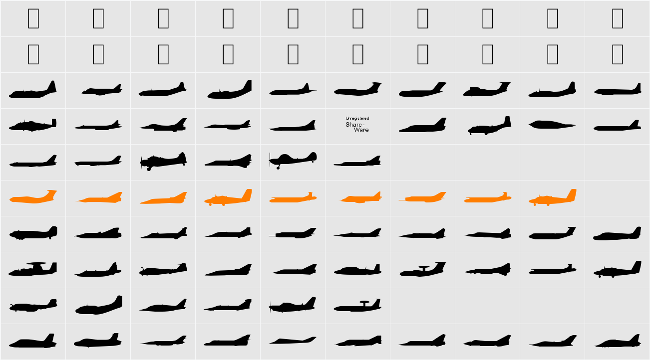 Planes-S-Modern Character Map