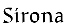 Sirona Font Image