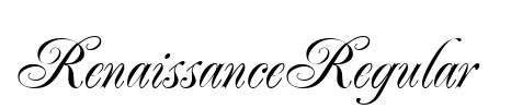 RenaissanceRegular  Font Image