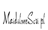 MaidstoneScript Font Image