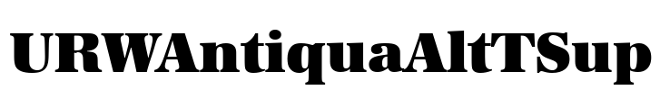 URWAntiquaAltTSup Font Image