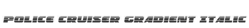 Police Cruiser Gradient Italic