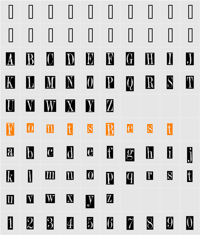 2Peas Gift Character Map