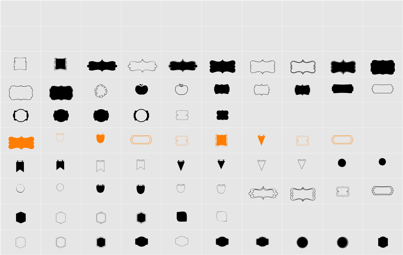 KG Flavor And Frames Four Character Map