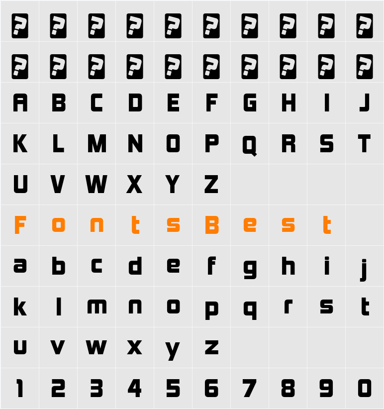 Kimberley Bl Character Map