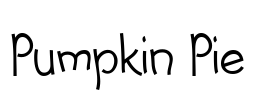 Pumpkin Pie Font Image