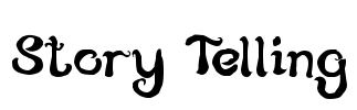 Story Telling Font Image