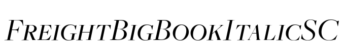FreightBigBookItalicSC