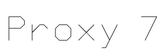 Proxy 7 Font Image