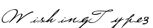 WishingType3 Font Image