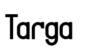 Targa  Font Image