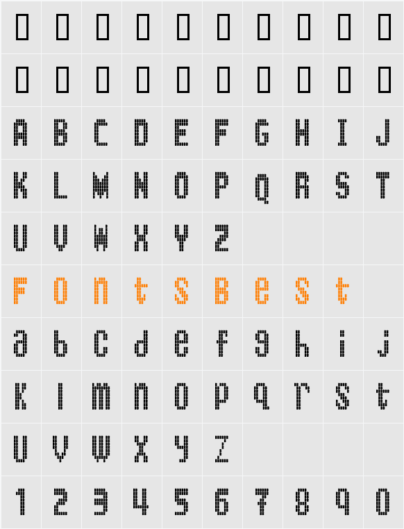 KingBus Character Map