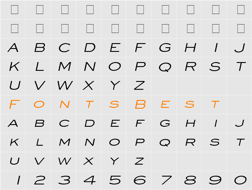 Eye glass Wide Character Map