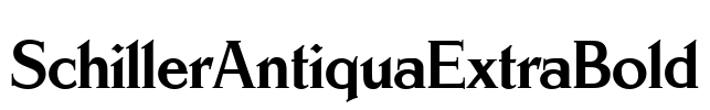 SchillerAntiquaExtraBold