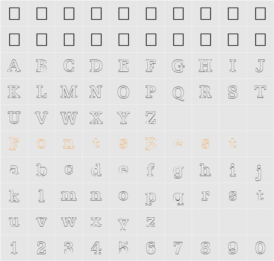 Egyptian Character Map