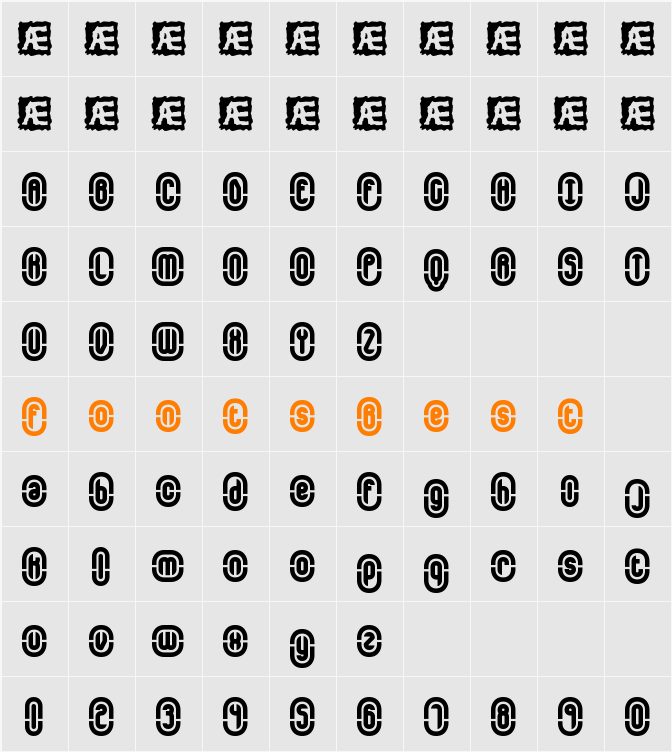 Encapsulate BRK Character Map