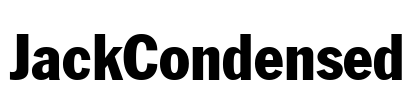 JackCondensed Font Image