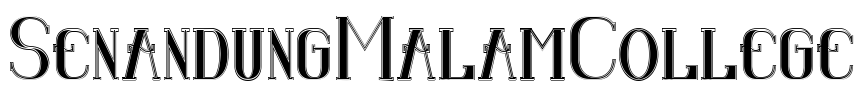 Senandung Malam College Font Image
