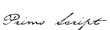 Primo Script Font Image