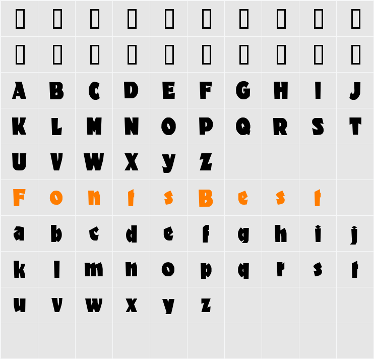 Dromon Character Map