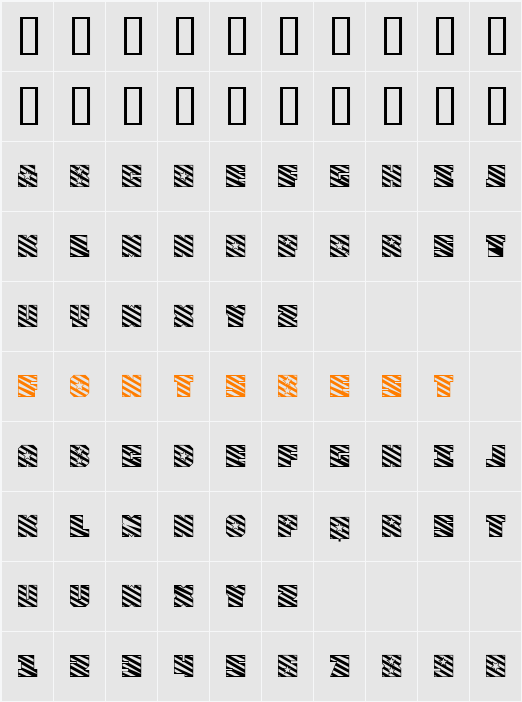 FourJulyG Character Map