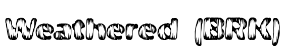 Weathered (BRK) Font Image