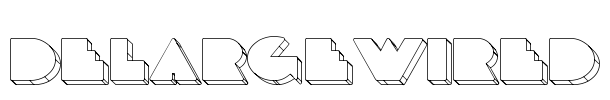 DeLargeWired Font Image
