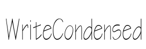 WriteCondensed