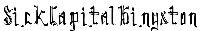 SickCapital Kingston Font Image