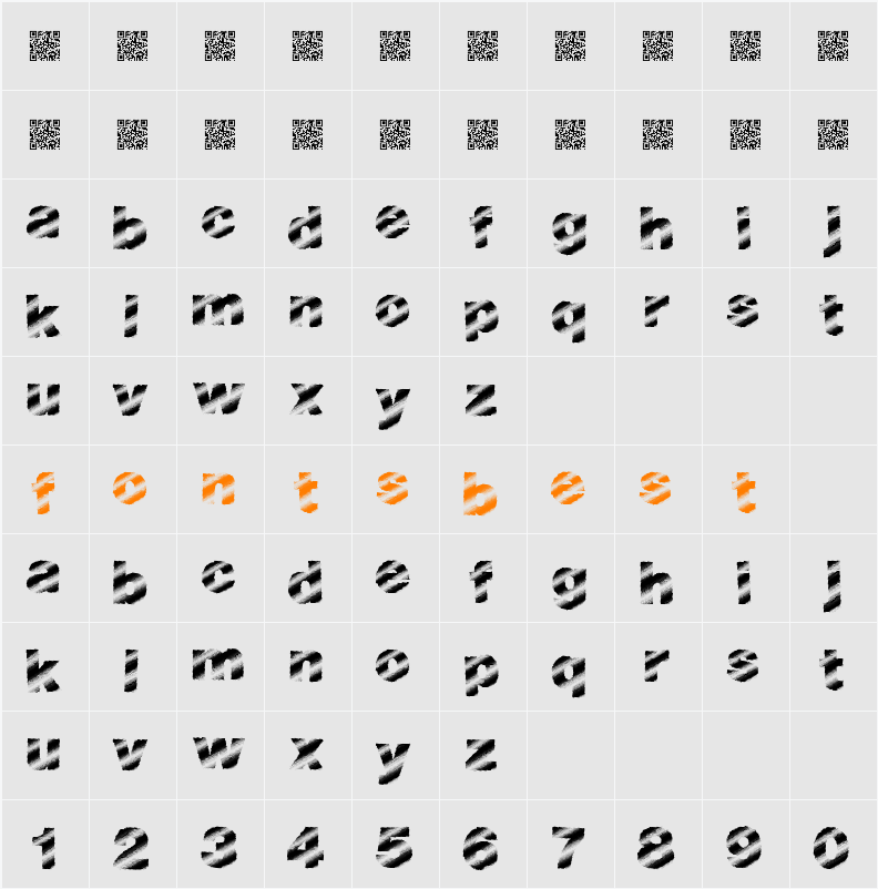 BouldLight Character Map