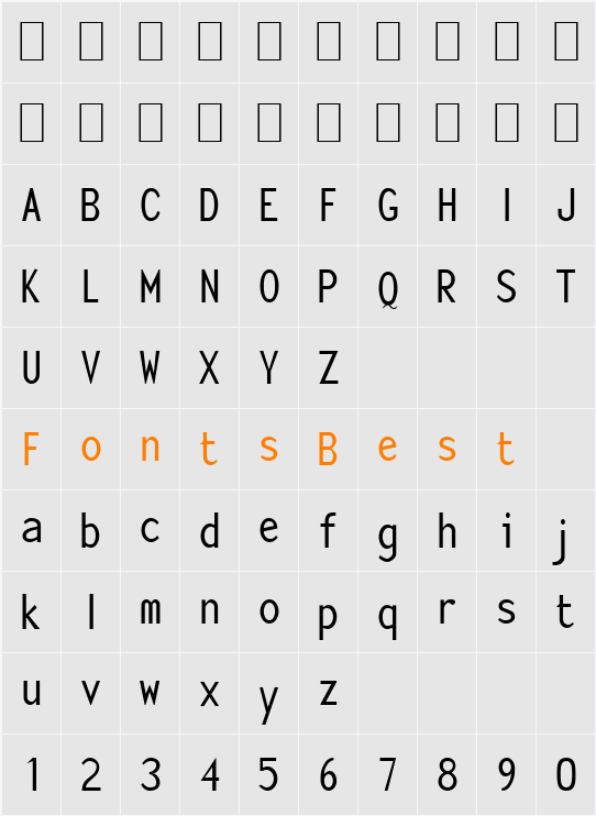 Sensor-Condensed Character Map