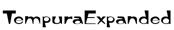 TempuraExpanded Font Image