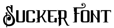 Sucker Font