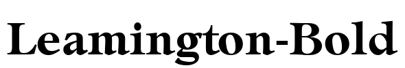 Leamington-Bold Font Image